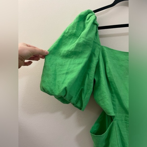 NWT Lilly Pulitzer Kylanne Balloon
Sleeve Linen Mini Dress in Gecko Green - 16 - Picture 8 of 17